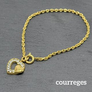Courreges - 【美品】courreges ブレスレット ハートロゴ ライン ...