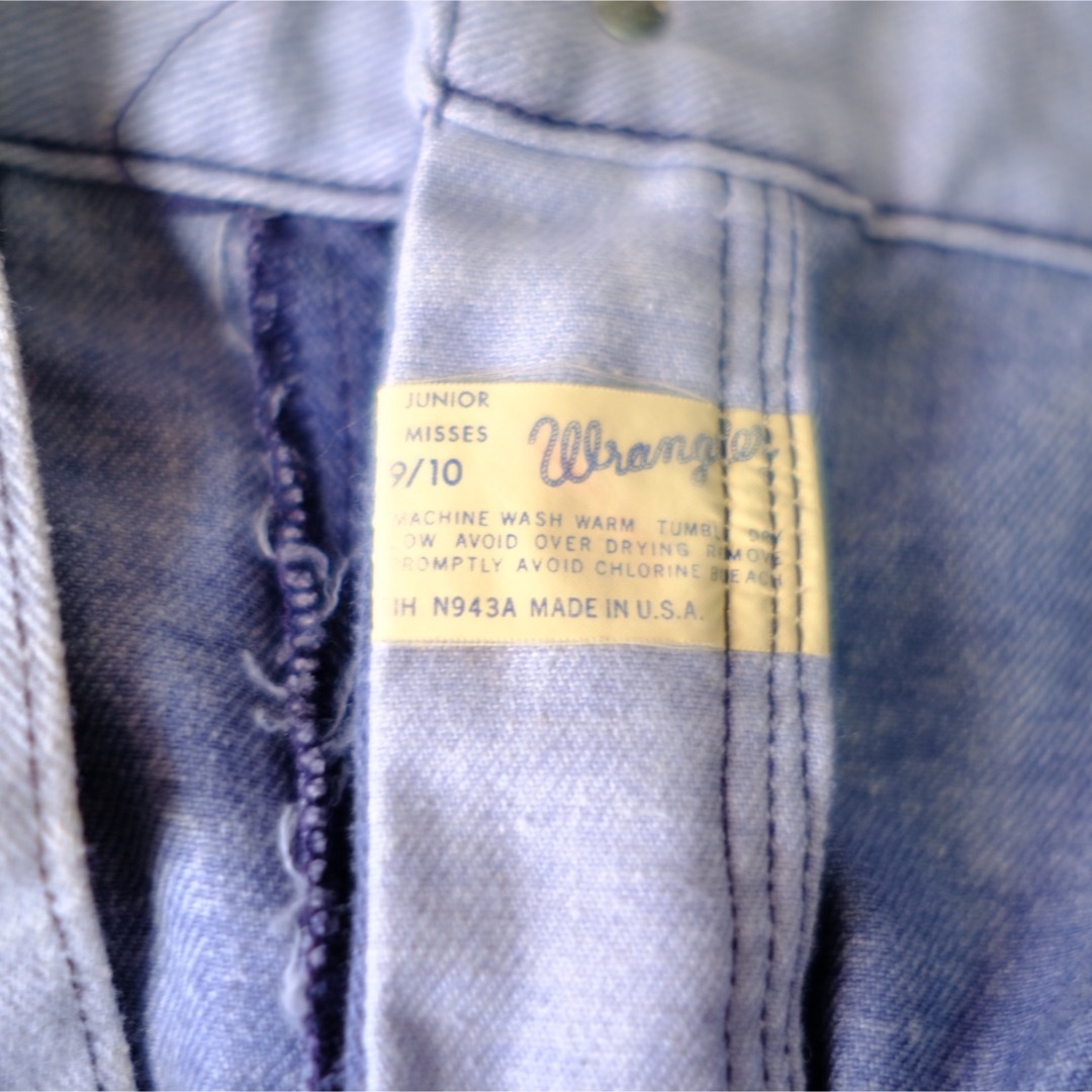 Wrangler(ラングラー)の【1970s】ビンテージ　Wrangler パッチワーク　フレアデニムパンツ メンズのパンツ(デニム/ジーンズ)の商品写真
