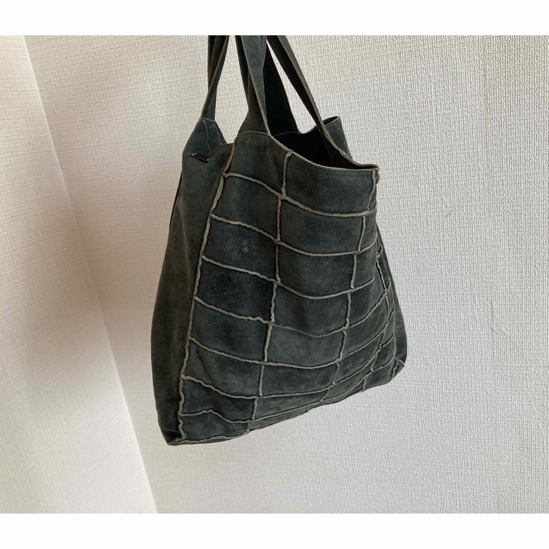 CHANEL - CHANEL シャネル チョコバー スエード トートバッグ カーキ