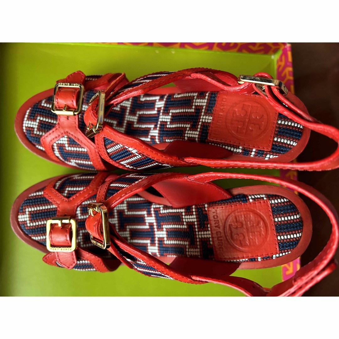 Tory Burch - トリーバーチ ウェッジソール サンダル 23.5の通販 by