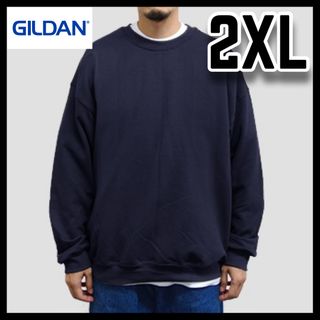 ギルタン(GILDAN)の新品未使用 ギルダン ビッグシルエット スウェット無地トレーナーネイビー 2XL(スウェット)