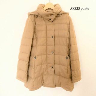 良品 綺麗 アクリスプント 2WAY フード キルティング ダウンコート