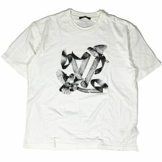 ルイヴィトン(LOUIS VUITTON)のルイヴィトン  LV バード･シグネチャー コットン Tシャツ ホワイト(Tシャツ/カットソー(半袖/袖なし))