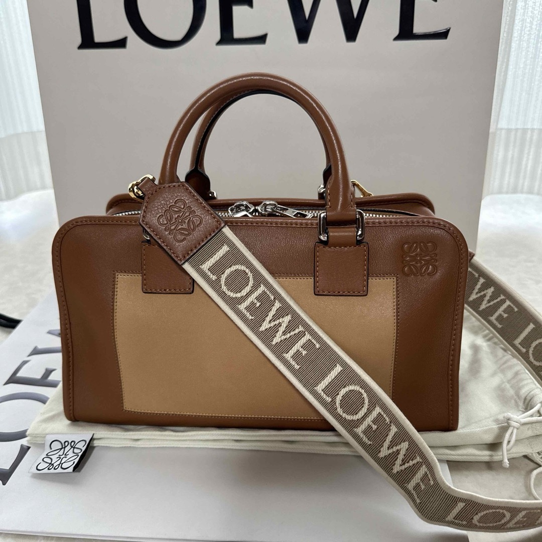 ロエベ LOEWE  アマソナ28 限定カラー バイカラー  クラシックカーフ