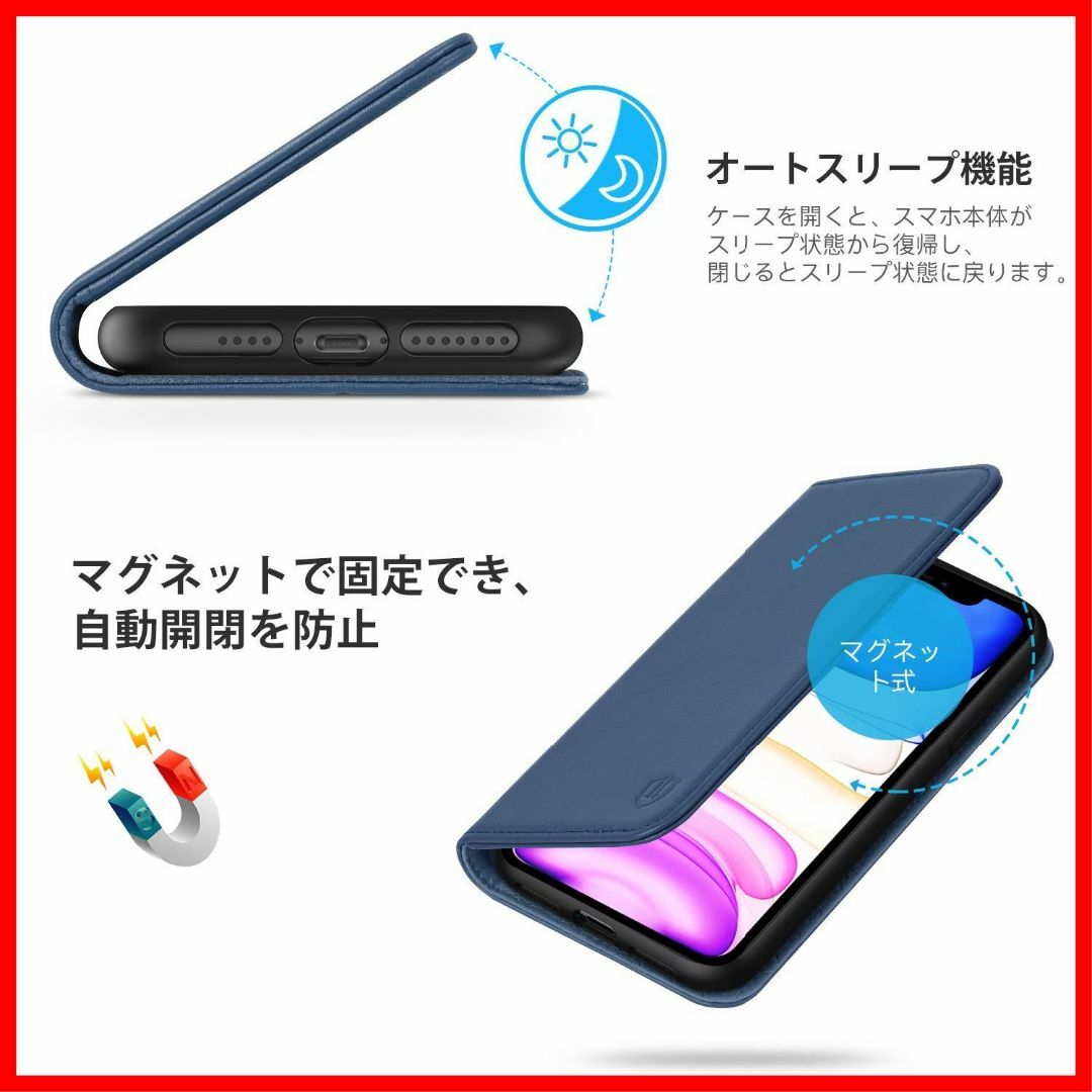 【在庫セール】SHIELDON iPhone 11 Pro max ケース 手帳 5