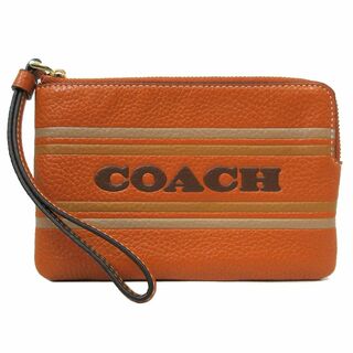 コーチ(COACH)の【新品】コーチ ポーチ COACH ロゴ ストライプ付き コーナージップリストレット L字 CH311 レディース(ポーチ)