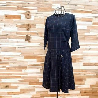 MAISON KITSUNE/チェック 柄 フリル ワンピース