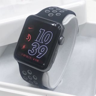 アップルウォッチ(Apple Watch)のApple Watch シリーズ3 ナイキ 黒 アップルウォッチ 42mm(その他)