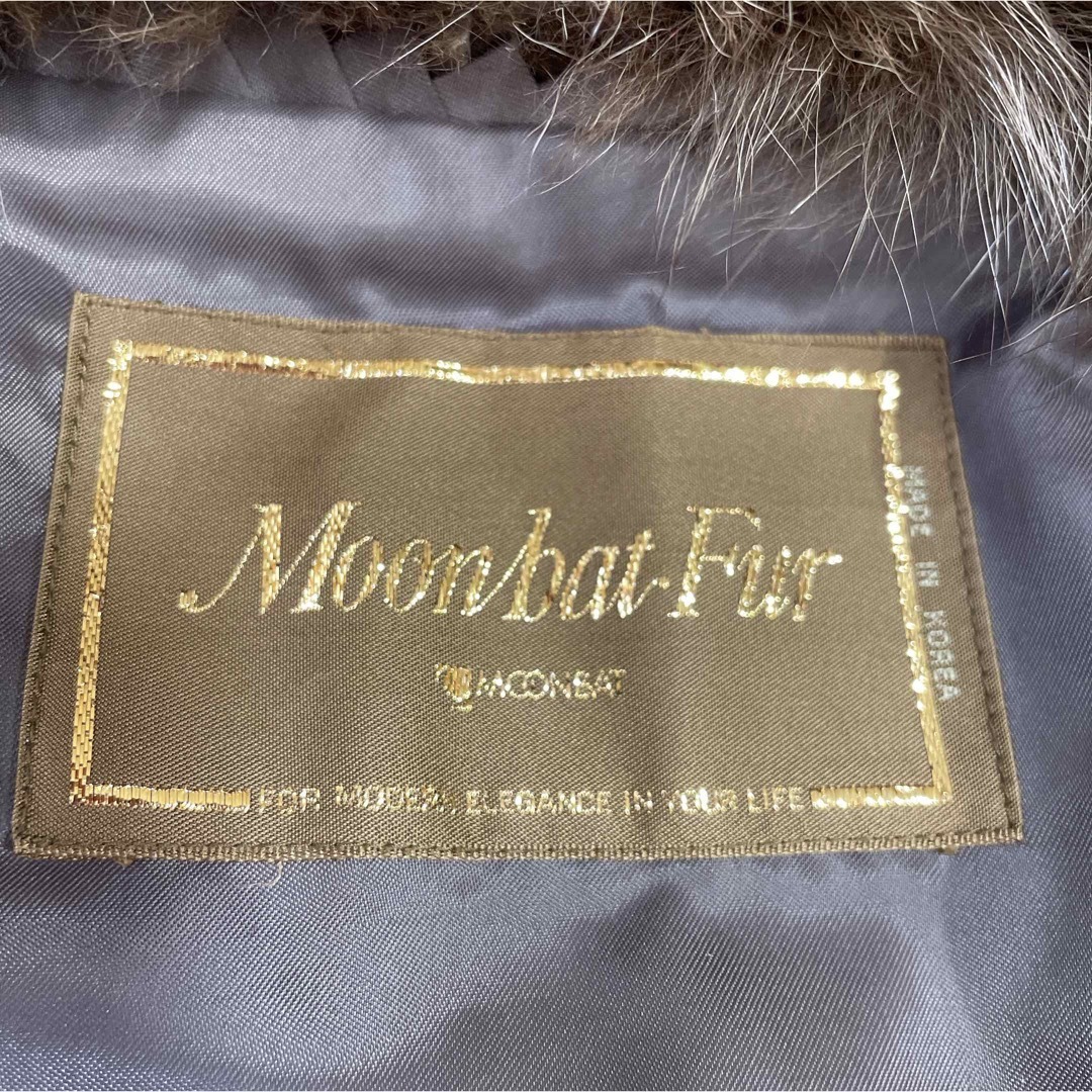 Moon bat Fur ファーコート フォックス ミドル丈 ブラウン 9号-