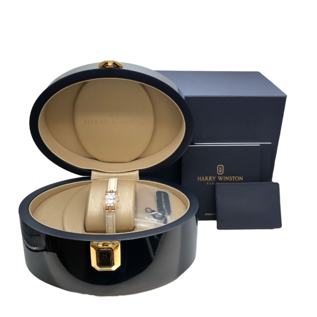 HARRY WINSTON(ハリーウィンストン)の　ハリーウィンストン HARRY WINSTON アヴェニューCミニ　ホワイトシェル AVCQHM16RR017 K18PG レディース 腕時計 レディースのファッション小物(腕時計)の商品写真