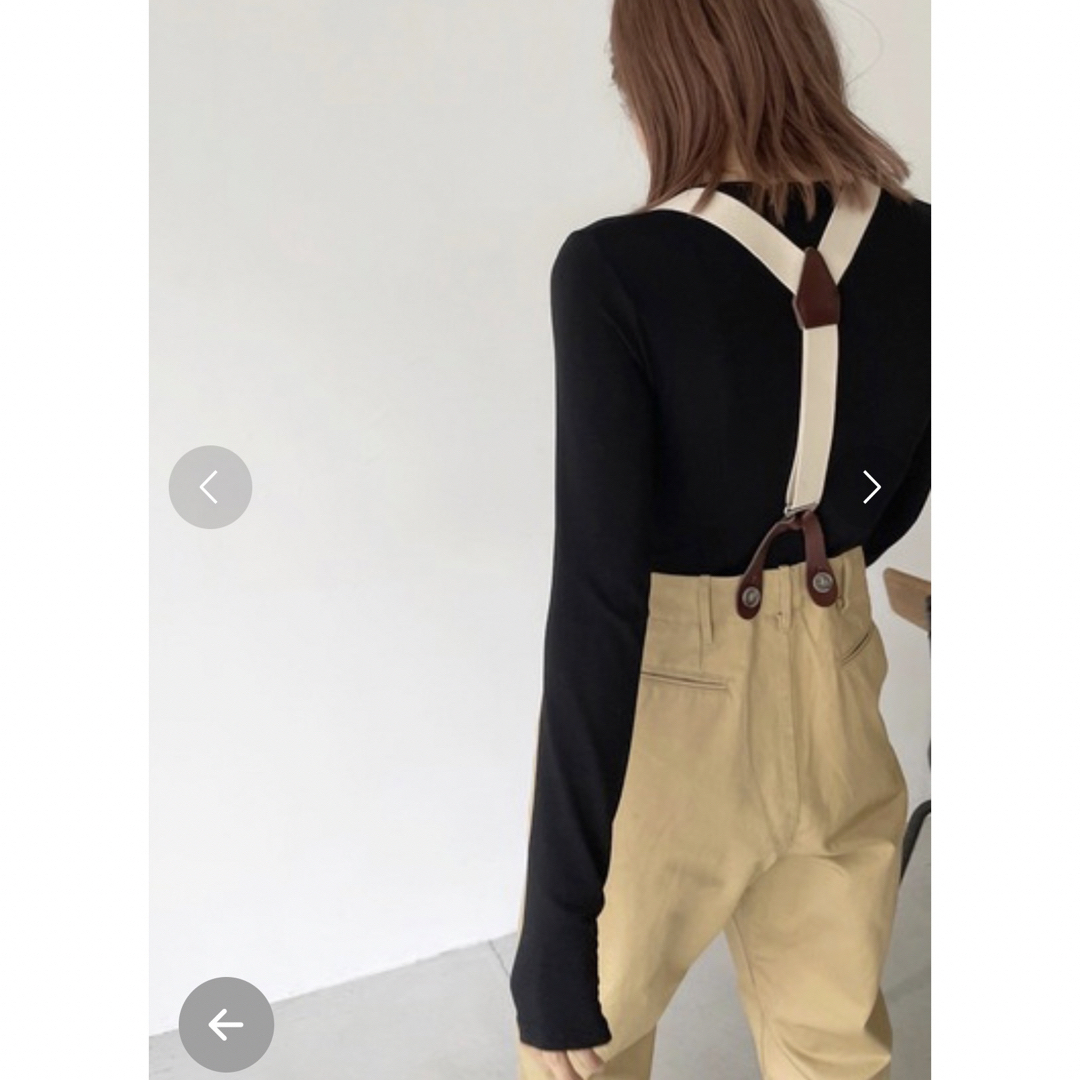 CANAL JEAN - canal jean arc アーク サスペンダー付き チノパンツの