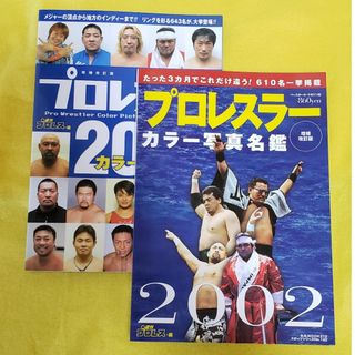 プロレスラー カラー写真名鑑  2002 2003 セット プロレス 選手名鑑(格闘技/プロレス)