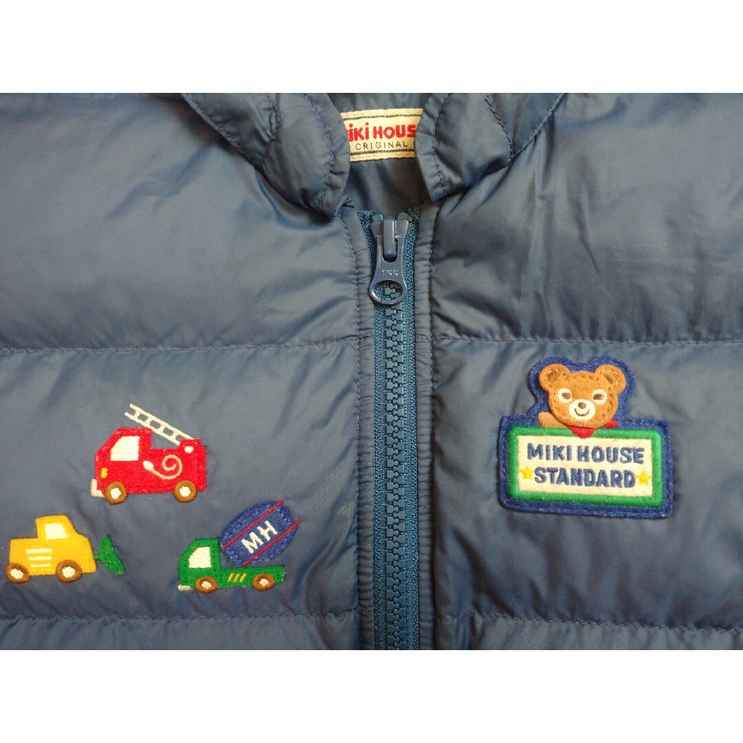 mikihouse(ミキハウス)のミキハウス　ダウン　ジャケット　ジャンパー　110 キッズ/ベビー/マタニティのキッズ服男の子用(90cm~)(ジャケット/上着)の商品写真