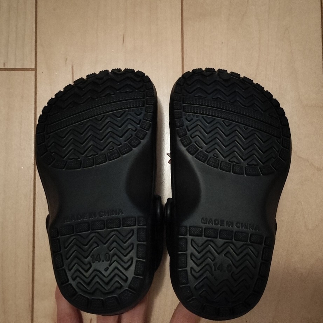 ベビー　サンダル　14cm　ブラック キッズ/ベビー/マタニティのベビー靴/シューズ(~14cm)(サンダル)の商品写真
