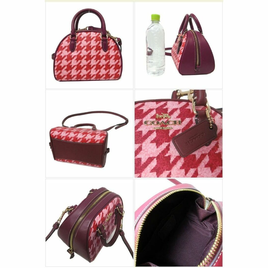 COACH(コーチ)の【新品】コーチ バッグ ハンドバッグ COACH 千鳥柄 ハウンドトゥース プリント シドニー サッチェル 2WAY 斜め掛け CJ628アウトレット レディース レディースのバッグ(ハンドバッグ)の商品写真