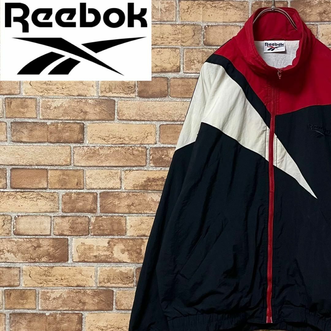 Reebok - リーボック 90s ナイロンジャケット 刺繍ロゴ マルチカラー ...