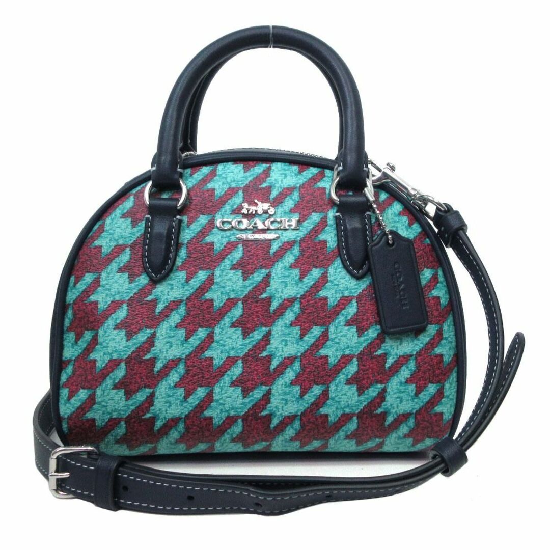 【新品】コーチ バッグ ハンドバッグ COACH 千鳥柄 ハウンドトゥース プリント シドニー サッチェル 2WAY 斜め掛け CJ628アウトレット レディース