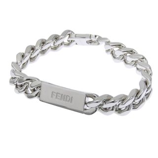 美品 正規 FENDI バゲット ネックレス チェーン チョーカー 912N▲