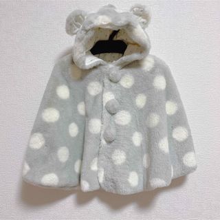 ベベ(BeBe)の【ふわっふわ♡な触り心地】BeBe  べべ　くま耳　ポンチョ　マント(ジャケット/コート)