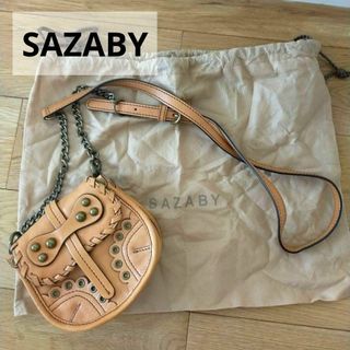 サザビー(SAZABY)のSAZABYサザビー　ブラウン　ミニショルダーバッグ　サコッシュ　フェイクレザー(ショルダーバッグ)