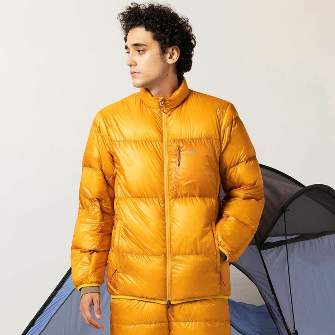 NANGA - XL 新品 NANGA マウンテン ロッジ ダウン ジャケット イエロー
