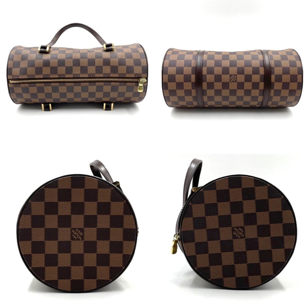 【限定価格】LOUIS VUITTON ルイヴィトン ハンドバッグ ダミエ パピヨン30 ボストンバッグ 鞄 かばん ポーチ付き N51303    ブラウン 茶 ゴールド金具 レディース 定番【品】