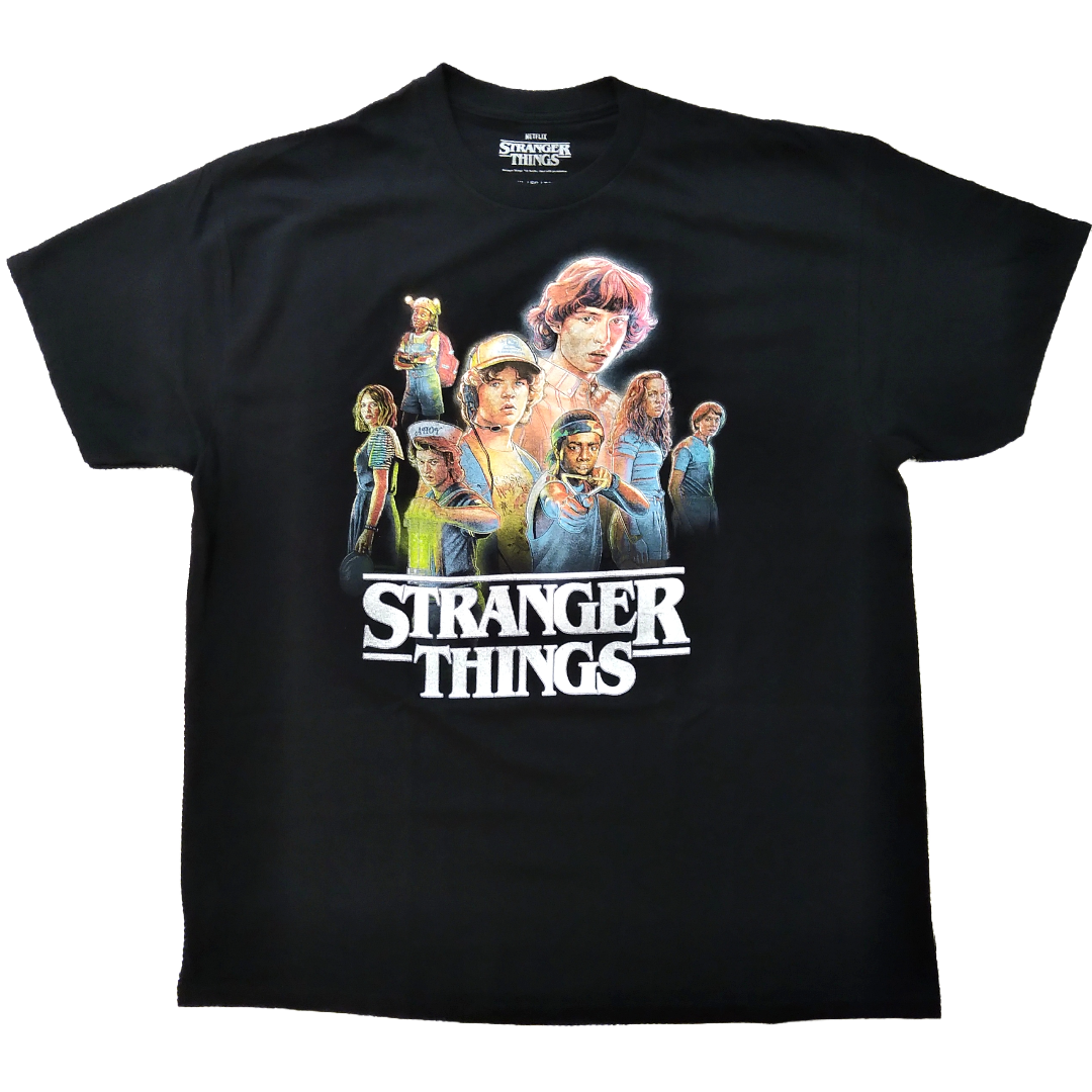 ストレンジャーシングス Tシャツ XLサイズ 黒 海外公式 netflix ストレンジャーシングス Tシャツ XLサイズ 黒 海外公式 netflix