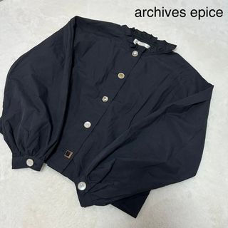 アルシーヴ(archives)の【archives epice】シャツ　トップス　黒　M(シャツ/ブラウス(長袖/七分))