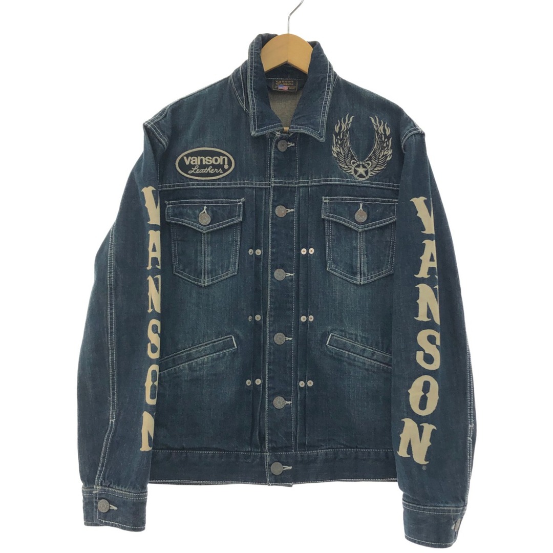 VANSON - ▽▽VANSON バンソン デニムジャケット BOSTON MASS SIZE Lの