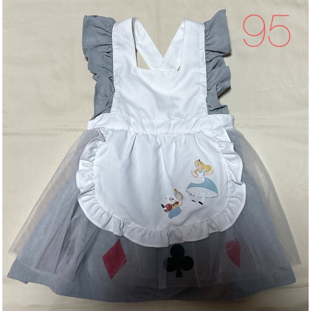 バースデイ(バースデイ)のcottoli コトリ　Disney アリス　ジャンパースカート　95 キッズ/ベビー/マタニティのキッズ服女の子用(90cm~)(ワンピース)の商品写真