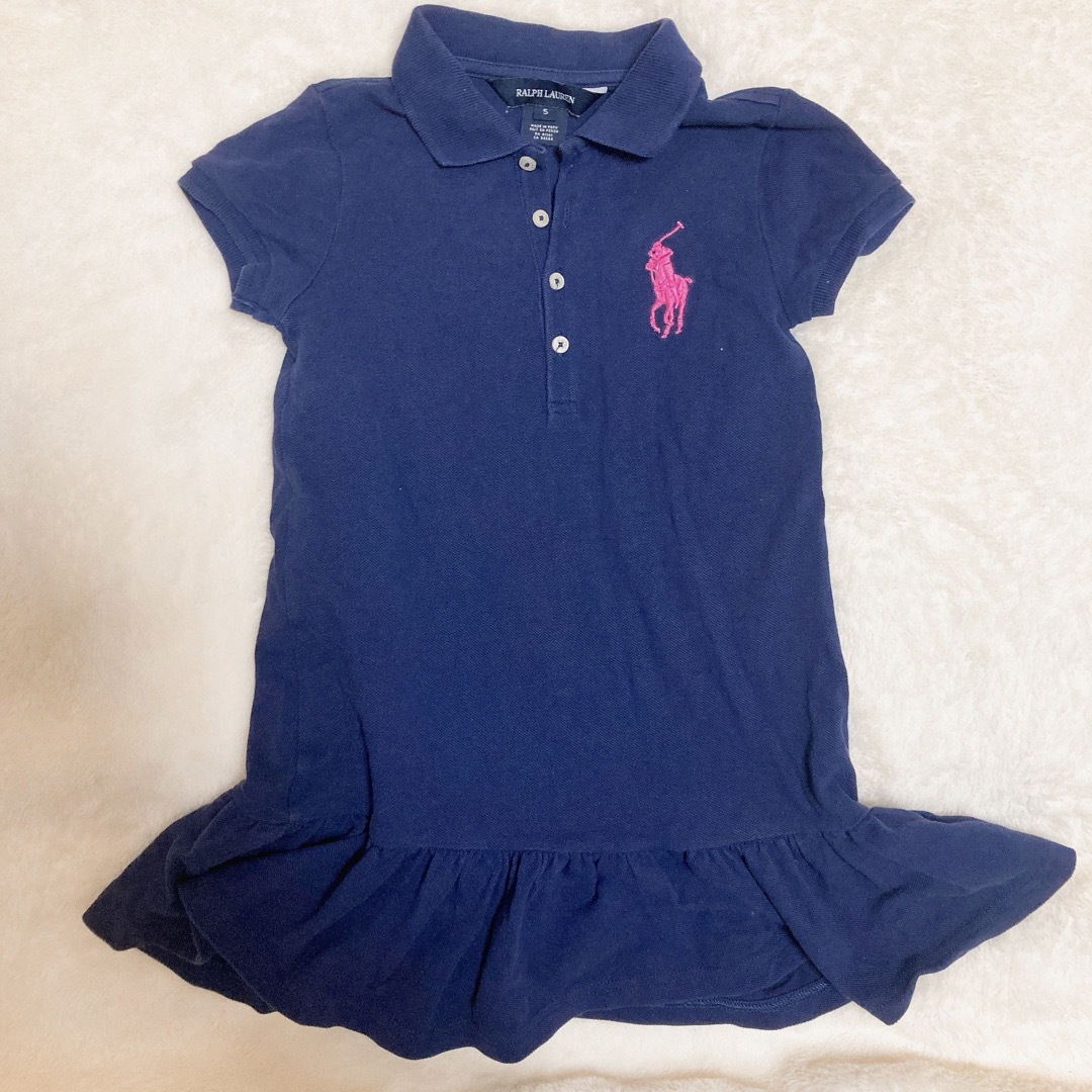 Ralph Lauren(ラルフローレン)のラルフローレン　ネイビー　ワンピース　115 キッズ/ベビー/マタニティのキッズ服女の子用(90cm~)(ワンピース)の商品写真