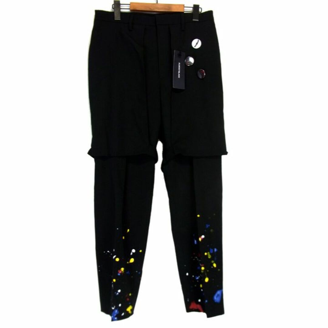 オールモスト ALMOSTBLACK ■ 22SS 【 PAINTED BONDAGE PANTS 22SS-PT04 】  ペンキ加工 スラックス パンツ 29279