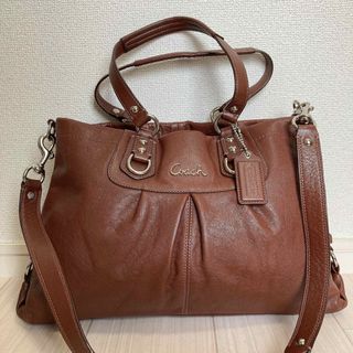 コーチ(COACH)の美品 COACH コーチ レディース ビジネスバッグ ショルダーバッグ 牛革製(その他)