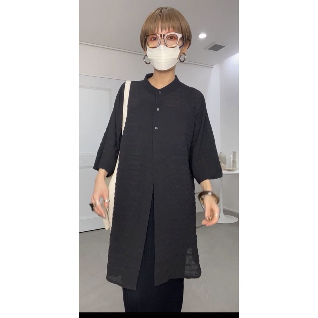 CFT. volume  Vneck SW/bump sheer over SH レディースのトップス(トレーナー/スウェット)の商品写真