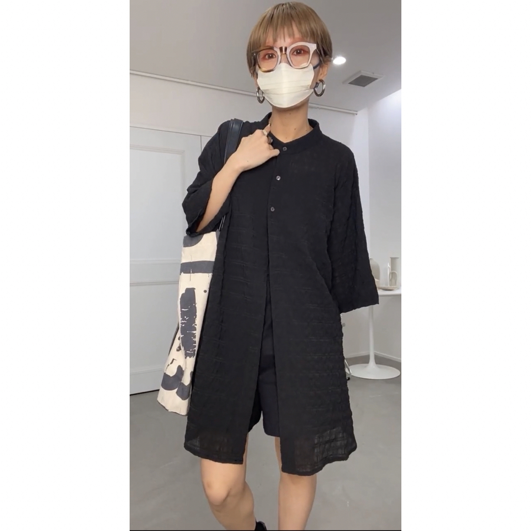 CFT. volume  Vneck SW/bump sheer over SH レディースのトップス(トレーナー/スウェット)の商品写真