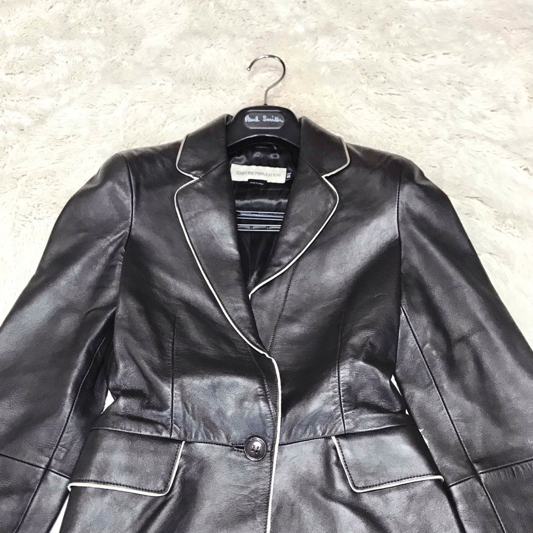 Emporio Armani - 美品 EMPORIO ARMANI レザージャケット ライダース