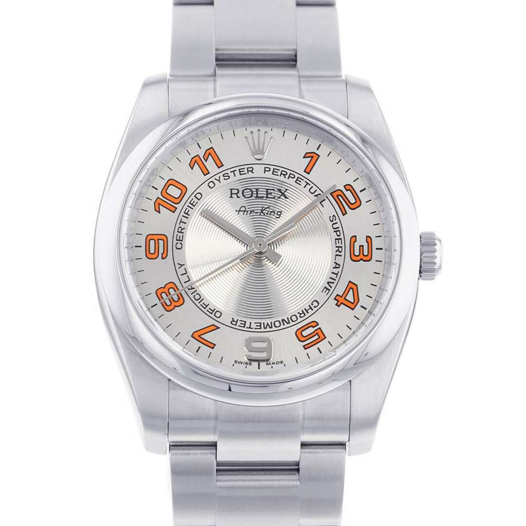 ロレックス エアキング M番 114200 ROLEX 腕時計 シルバーコンセントリック文字盤