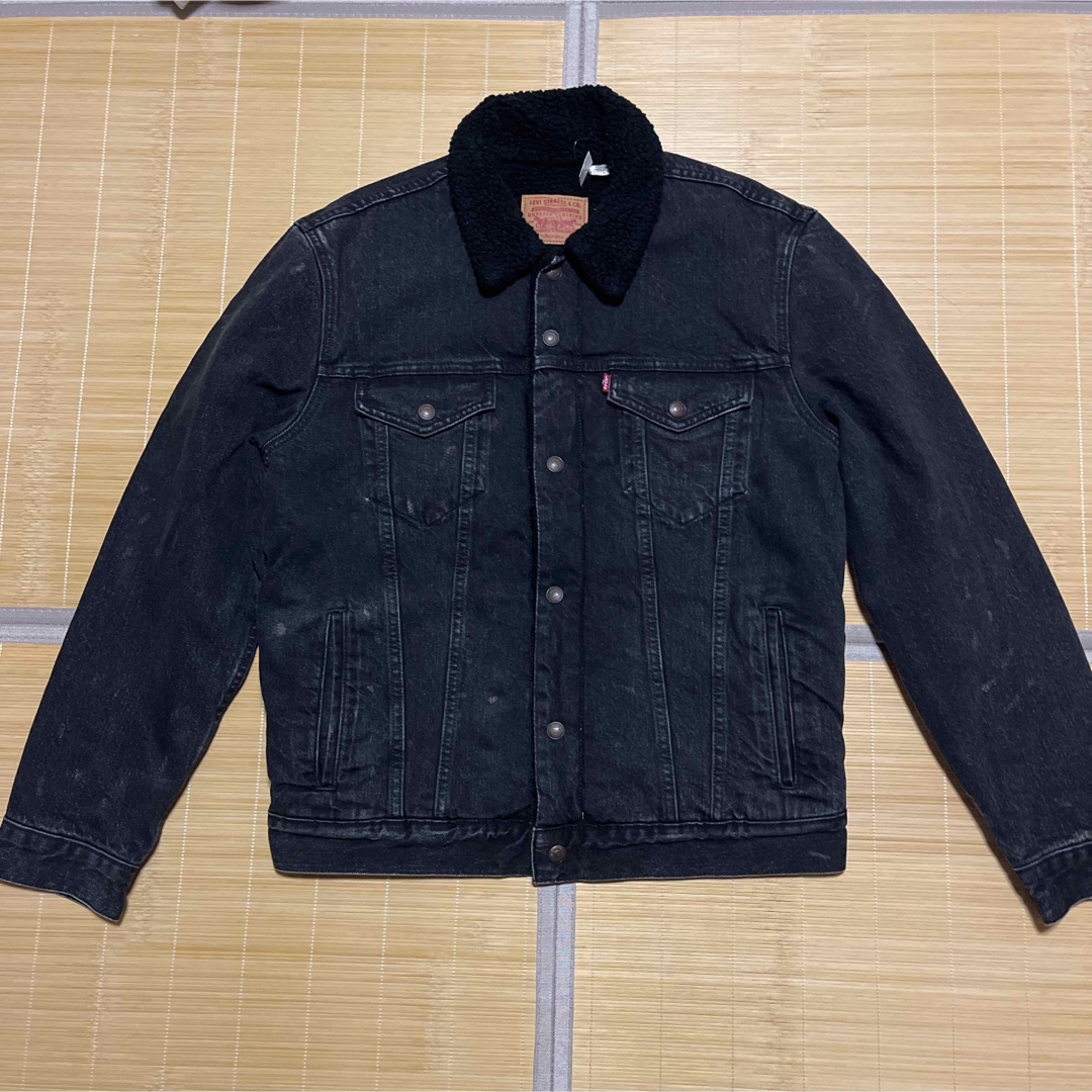 Supreme(シュプリーム)のSupreme Levi's Bleached Sherpa Jacket m メンズのジャケット/アウター(Gジャン/デニムジャケット)の商品写真