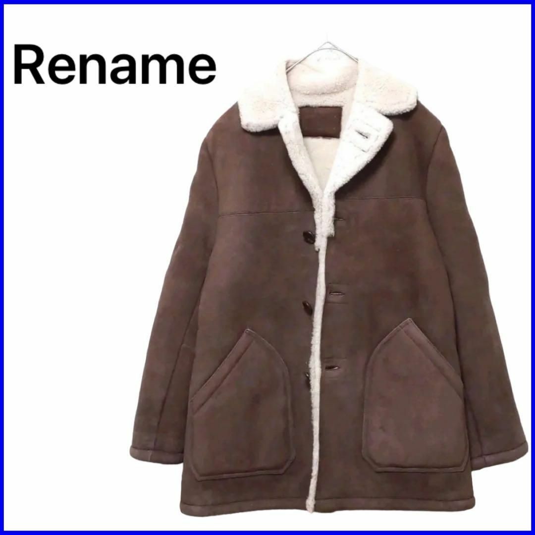 新品 未使用 Rename リネーム レディース ボアコート Mサイズ 羊皮 レディースのジャケット/アウター(その他)の商品写真