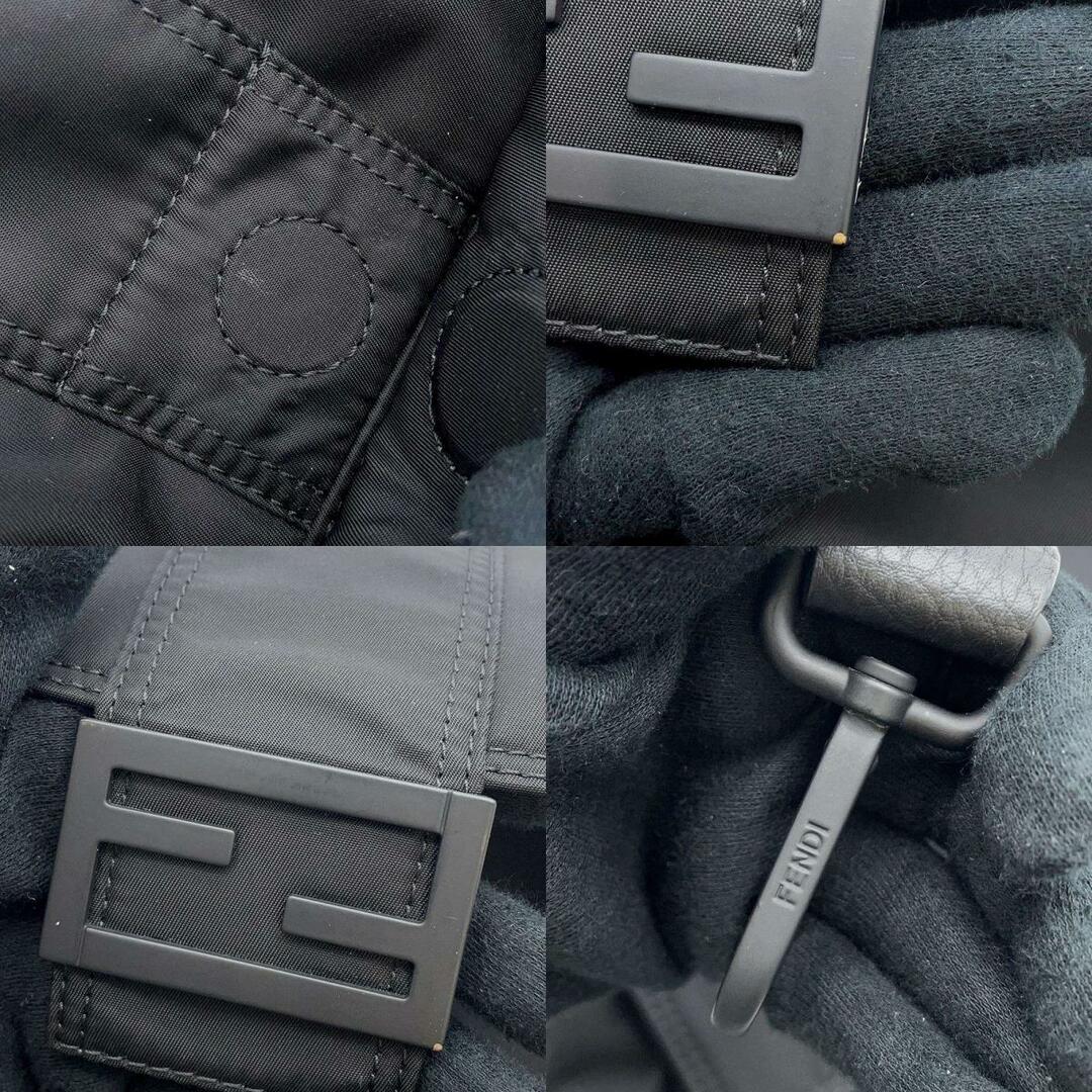 フェンディ ショルダーバッグ バゲット メッセンジャー ナイロン ミディアム 7VA537 FENDI バッグ 黒