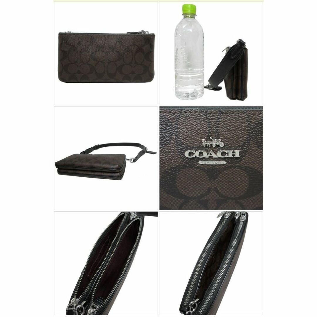 【新品】コーチ バッグ ショルダーバッグ COACH シグネチャー PVC ダブルジップクロスボディ 斜め掛け CJ790 アウトレット レディース