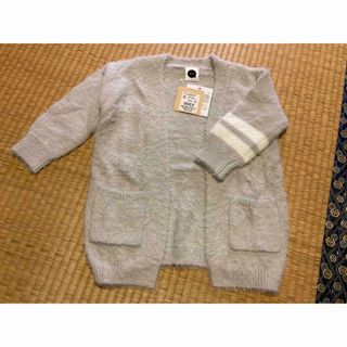 【60%OFF！】Stories ロングカーディガン 子供用　S  グレー　新品(カーディガン)