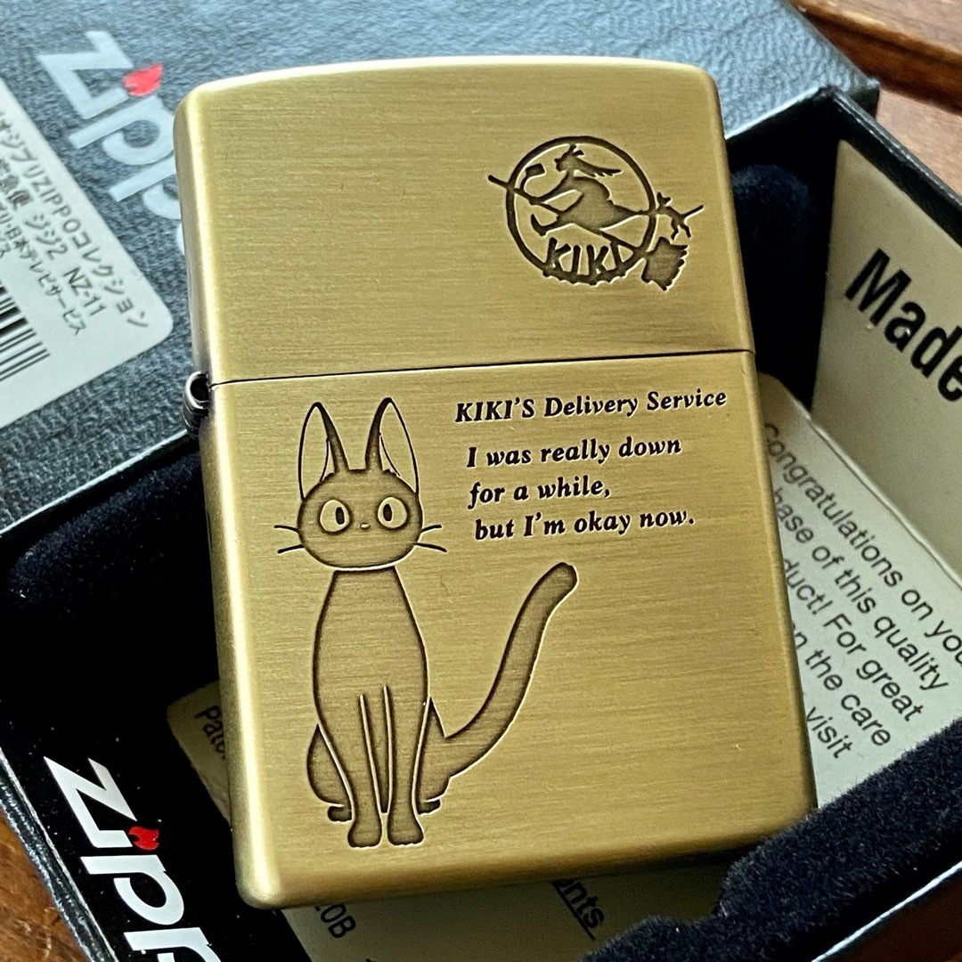 新品 Zippo 魔女の宅急便 ジジ 2 ジブリ ジッポー NZ-11