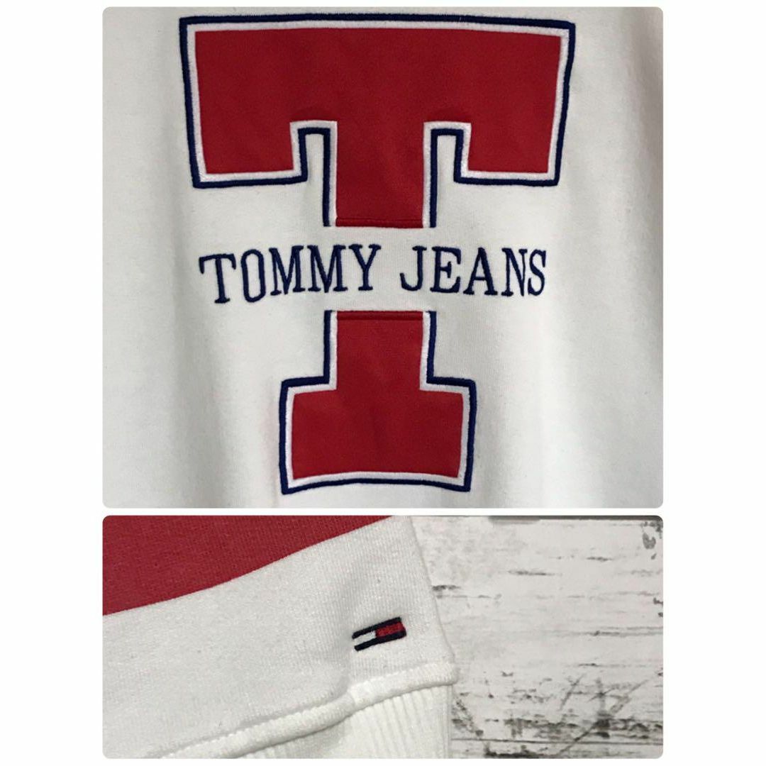 TOMMY JEANS - 【美品】トミージーンズ センターデカロゴスウェット 裏