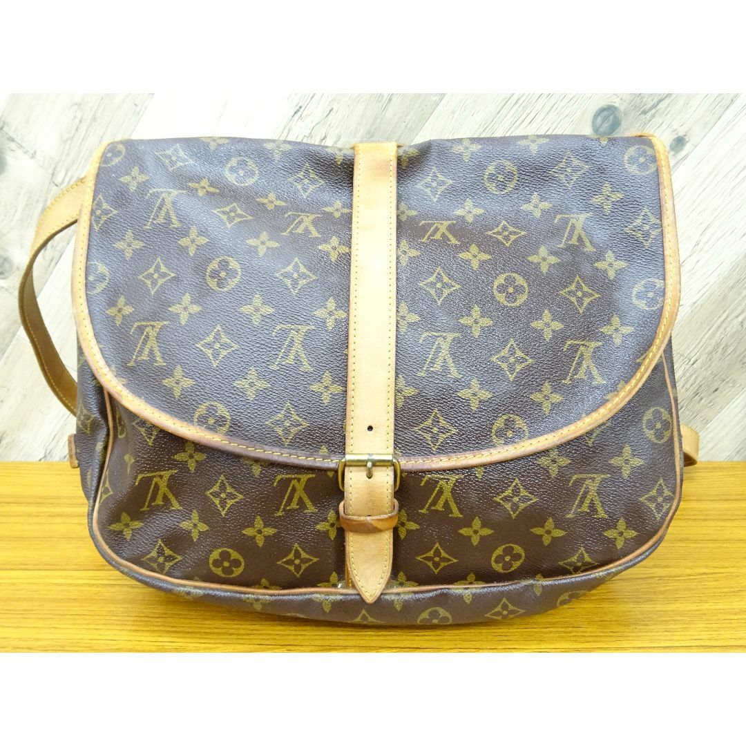 LOUIS VUITTON - K水011/ ヴィトン モノグラム ソミュール 35 ショルダーバッグ