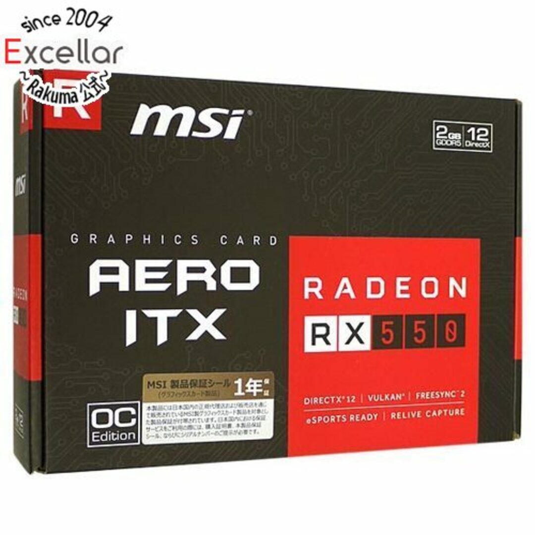 MSI RADEON RX 550 AERO ITX 2G OC - PCパーツ