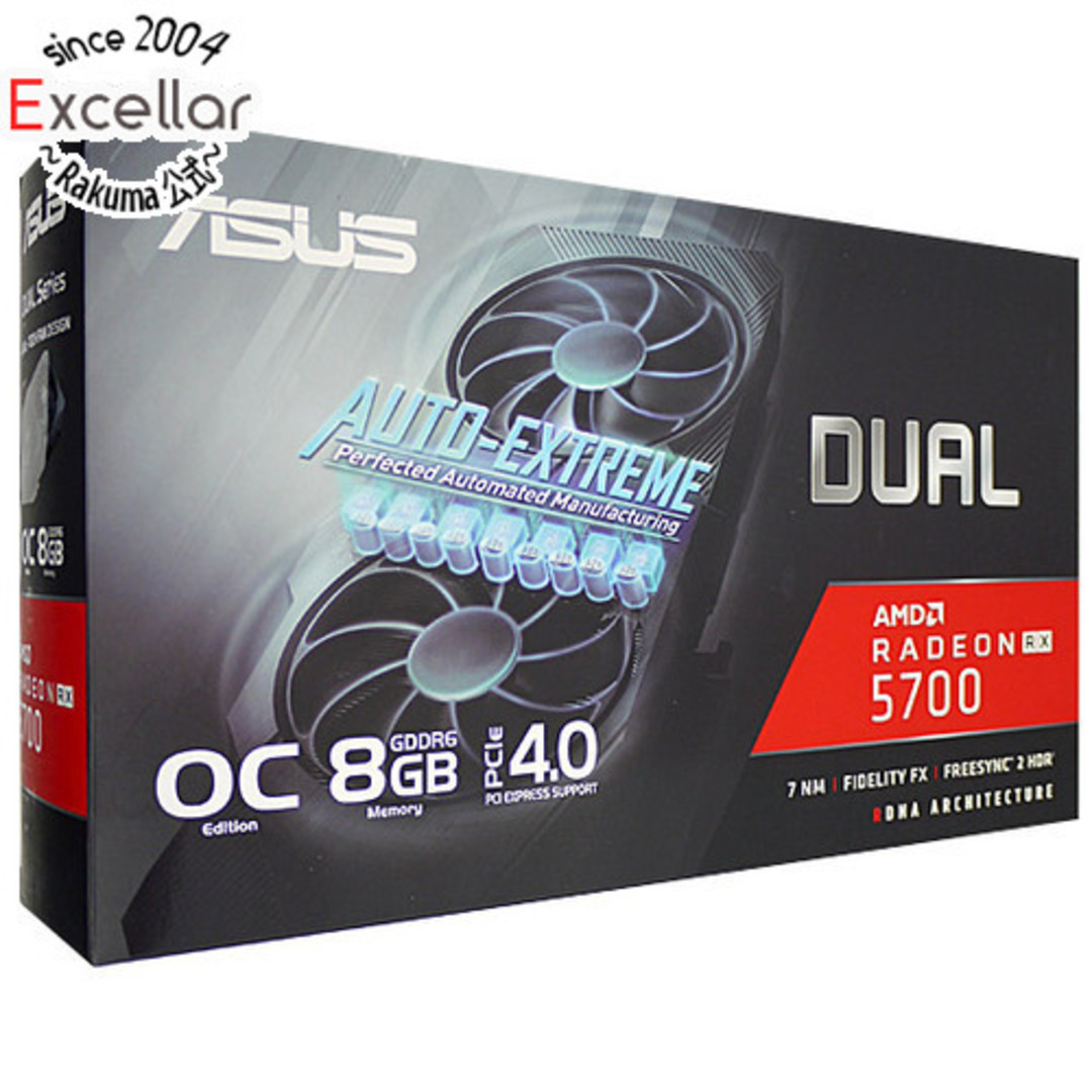 ASUSグラボ　DUAL-RX5700-O8G-EVO　PCIExp 8GB 元箱あり