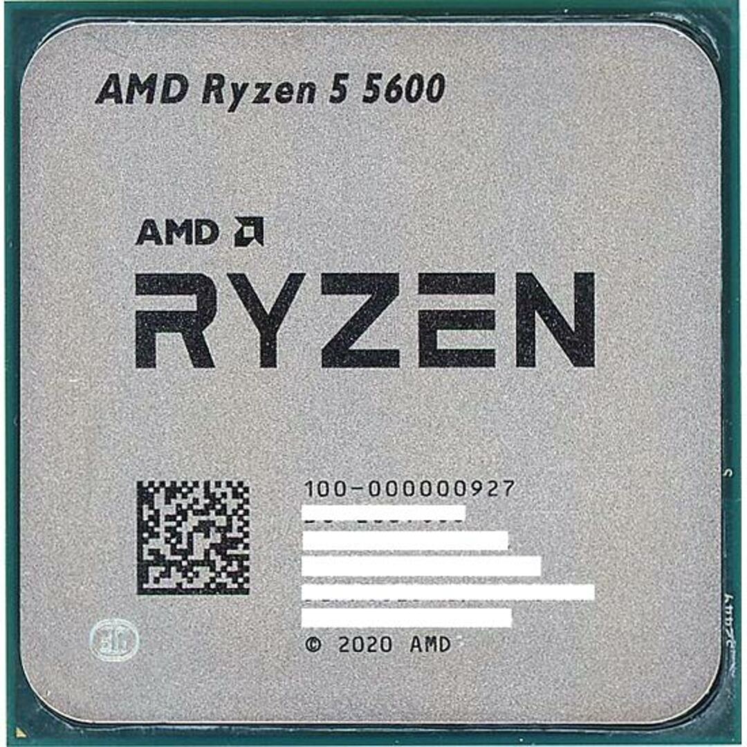 AMD - AMD Ryzen 5 5600 100-000000927 3.5GHz Socket AM4 元箱ありの通販 by  株式会社フューチャーワールド｜エーエムディーならラクマ