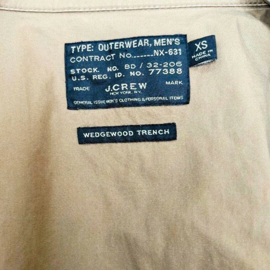 J.Crew(ジェイクルー)の【送料無料メンズ】J.CREW WEDGEWOOD TRENCH　コート　XS メンズのジャケット/アウター(ステンカラーコート)の商品写真