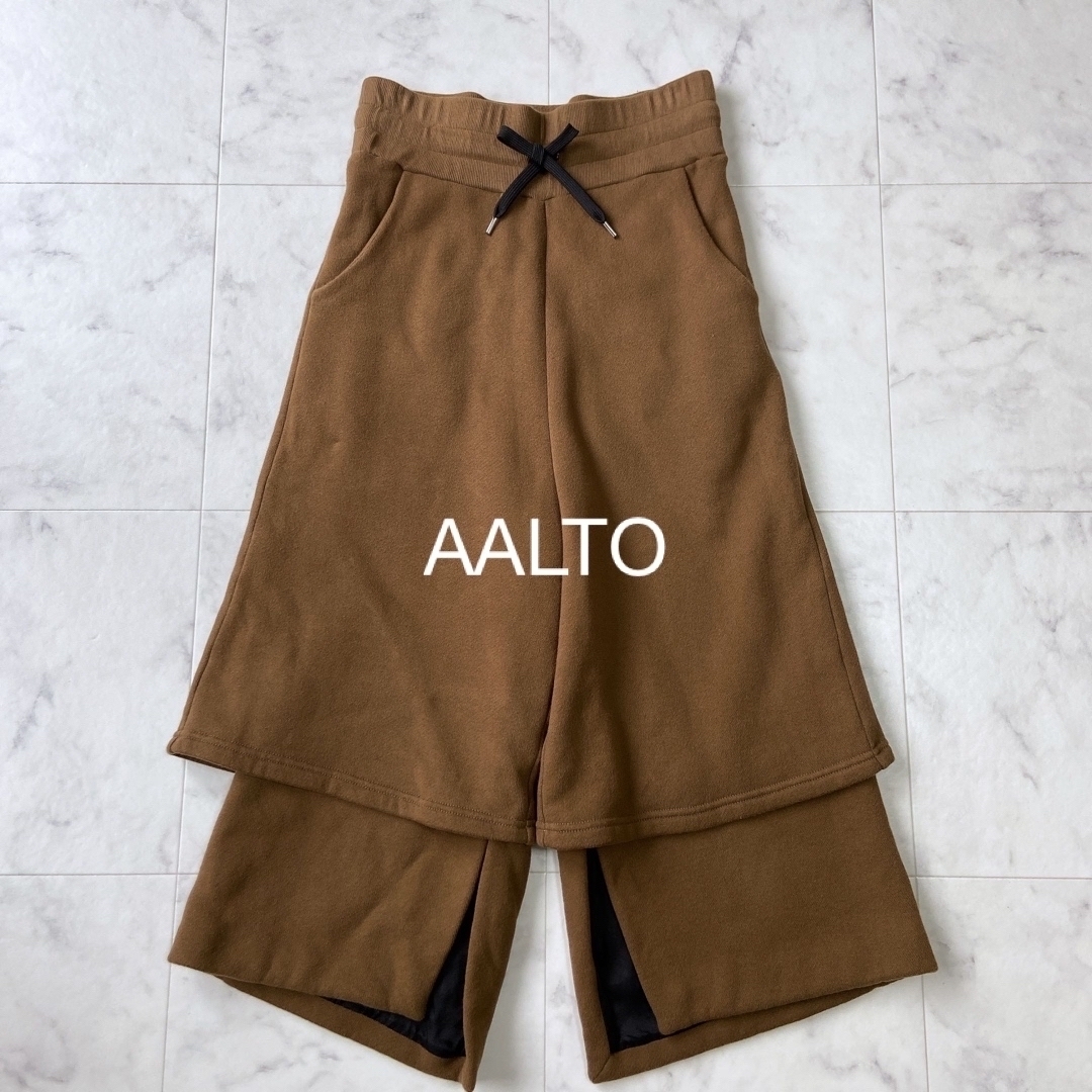 希少＊AALTO(アールト)レイヤード　スウェット ワイドパンツ